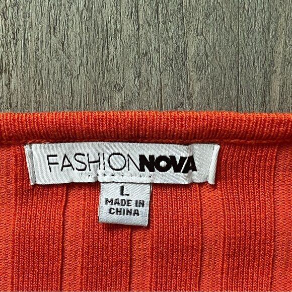 Fashion Nova Midi Dress Ribbed Stripe Dual Zipper Going Out - Picture 3 of 10